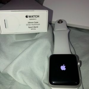 White series 3 Apple Watch